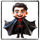 Child Dracula Vampire Kids Halloween Character Design