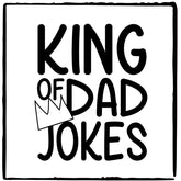 King of Dad Jokes Text Design