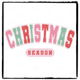 Christmas Season College Inspired Christmas Text Design