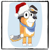BLUEY Christmas Calypso Xmas Design