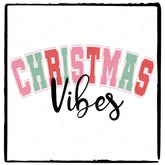 Christmas Vibes College Inspired Christmas Text Design