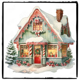 Christmas Cosy House Pattern Design