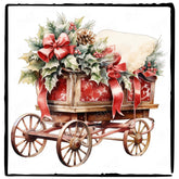 Christmas Sleigh Pattern Design