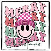 Marry Marry Christmas Smiley Face Funky Christmas Design