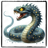 Harry Potter Basilisk Snake Pattern Design