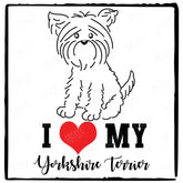 Cute Dog I Love My Yorkshire Terrier Animal