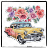 1950's Floral Car Design