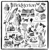 Bridgerton Illustrastions Line Drawings Design