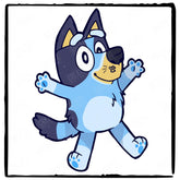 BLUEY Jumping Happy Kids TV Show Design