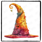 Harry Potter Colourful Wizard Hat Pattern Design