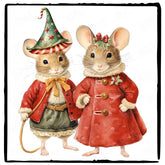Christmas Mices Pattern Design