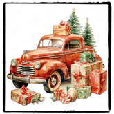 Christmas Presents Car Pattern Design