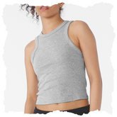 BE140 - Women's Micro Rib Racer Tank Top