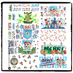 UV Genius Pack 1 - Bluey Christmas Designs