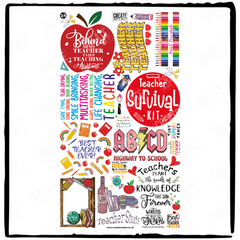 DTF Genius Pack 24 - Teacher Designs