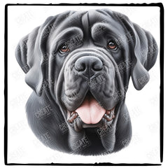 Cute Dog Portrait Neapolitan Mastiff (1) Breed Design