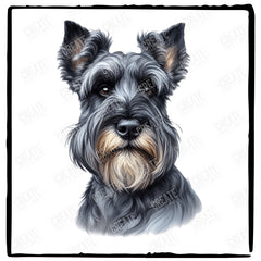 Cute Dog Portrait Cesky Terrier (2) Breed Design