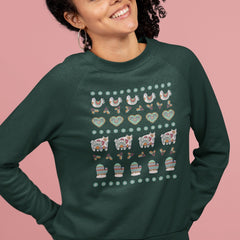 Aztech Christmas Pattern Design Scandinavian Folk Art