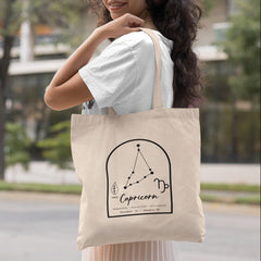 Capricorn Star Sign With Frame Pattern Design