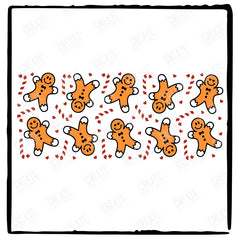 Cute Christmas Gingerbread Festive Xmas Libby Wrap Design