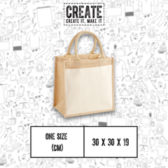Jute Midi Tote Bag - WM426