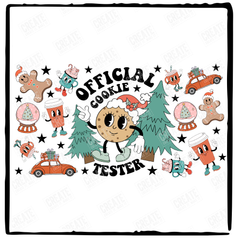 Official Cookie Tester Retro Christmas Libby Wrap Design