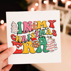 In My Christmas Era Colourful Xmas Lights Cookies Gingerbread Design