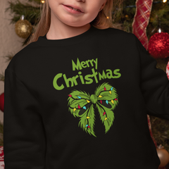 Merry Christmas Hrinch Bow Grinchmas Festive Design
