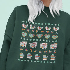 Aztech Christmas Pattern Design Scandinavian Folk Art