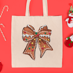 Gingerbread Bow Cute Christmas Festive Xmas Design