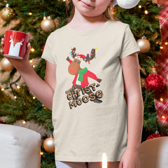 Happy Christ-Moose Cute Moose Santa Design