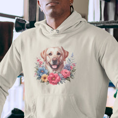 Cute Dog Labrador Retriever Breed Floral Design
