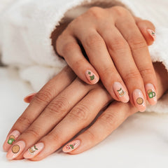 Xmas Chockolate And Cookies Christmas Nail Stickers