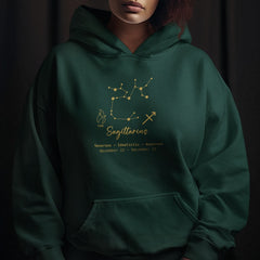 Sagittarius Star Sign Gold Pattern Design