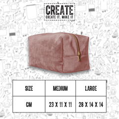 BG716 - Velvet Toiletry/Accessory Case