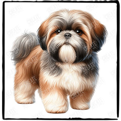 Cute Dog Shih Tzu Breed Design