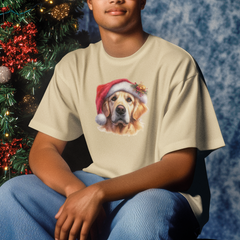 Christmas Dog Design Australian Shepherd (1) Breed Cute Xmas Santa Hat Doggie