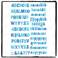 Aladin Letters Alphabet Typography Stickers