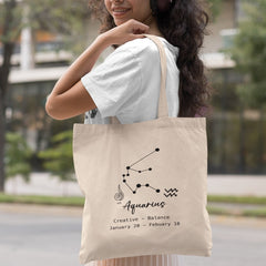 Aquarius Star Sign Without Frame Pattern Design