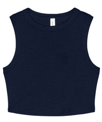 BE140 - Women's Micro Rib Muscle Crop Tank Top