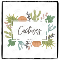 Cactuses Cactus Plants Pattern Design