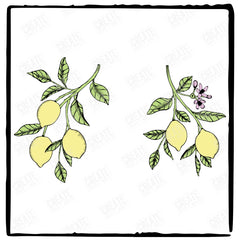 Garden Lemons Personalised Pattern Design