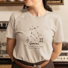 Gemini Star Sign Without Frame Pattern Design