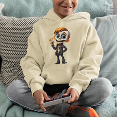 Waving Skeleton Boy Kids Halloween Character Design