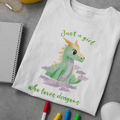 Green Dragon on Purple Clouds Design