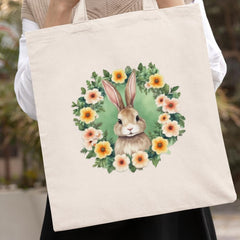 Easter Bunny Rabbit with Green Wreath Design