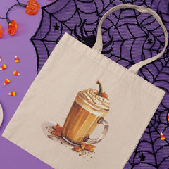 Halloween Coffee Pumpkin Pattern Design
