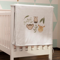 Kids Safari Cute Characters Zebra Monkey Giraffe Design