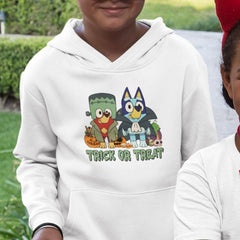 BLUEY Halloween Trick Or Treat Frankenstein & Dracula Design