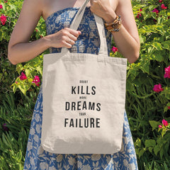 Doubt Kills More Dreams Than Failure Black Text Quote Affirmation Design